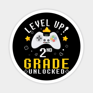 Gamer Fans Students Level Up 2nd Grade Unlocked First Day Of School Magnet